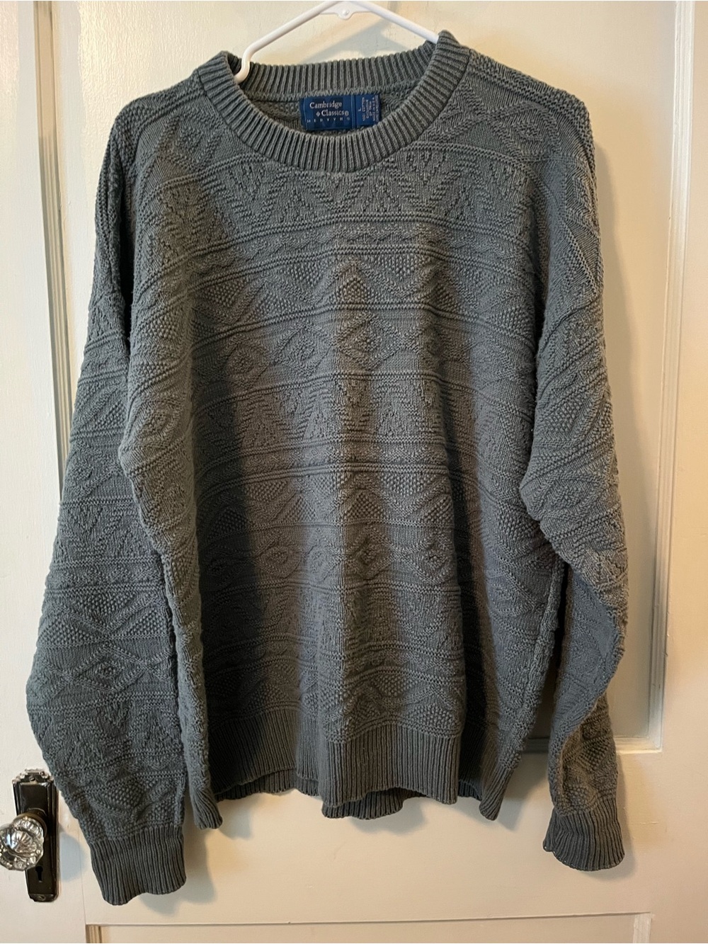 Vintage Cambridge Classics by Mervyn's geometric abstract USA made Sweater